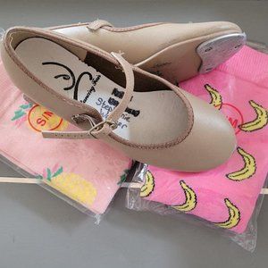 Dancing Fair 12 1/2M  Tap Dance Shoes + 2 Leggings